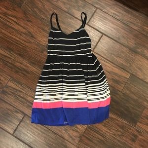 Black and White Striped Dress